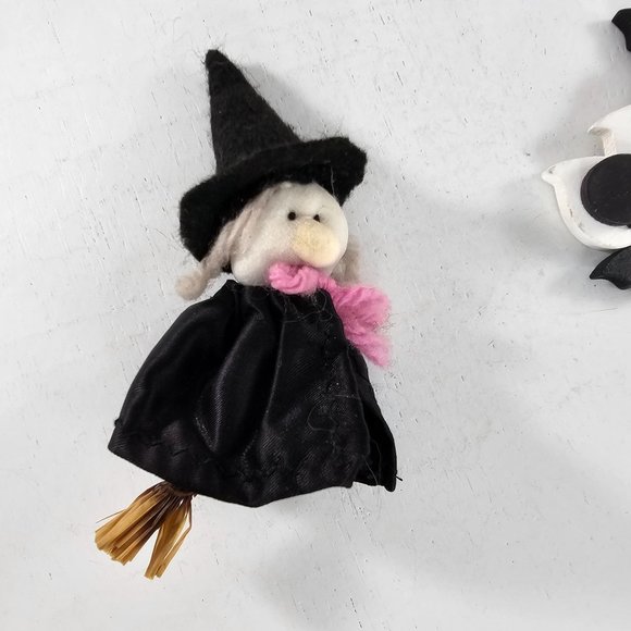 Vintage Handmade Halloween Magnet Witch Ghost Bat - Picture 5 of 7